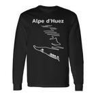 Alpe Dhuez Serpentinen France Radsport Langarmshirts