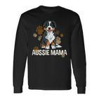 Australian Shepherd Mama Mutter Hund Spruch Aussie Langarmshirts
