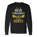 Bodyguard Rentner Spruch Diese Legende Geht In Rente Langarmshirts