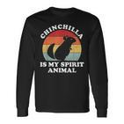 Chinchilla Ist Mein Geistertier Süßer Tierliebhaber Langarmshirts