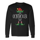 Controller Elf Gamer Familie Passender Pyjama Weihnachten Langarmshirts