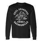 Cool Grandpas Ride Schneemobil Opa Schneemobil Langarmshirts