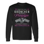 Coole Motorradfahrerin Langarmshirts, Heiße Bikerin Spruch für Damen