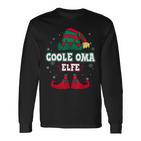 Coole Oma Elfe Partnerlook Weihnachten Langarmshirts