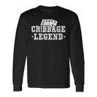 Cribbage Legend Kartenspiel Spieler Langarmshirts