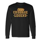 Cribbage Legend Kartenspiel Spieler V2 Langarmshirts