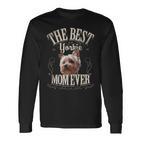 Damen Beste Yorkie Mama Aller Yorkshire Terrier Hund Geschenk Langarmshirts