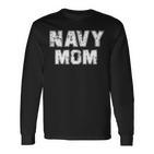 Damen US Navy Proud Mama Original Navy Vintage Mom Langarmshirts