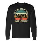 Dart Mama Mutter Dartsspieler Darts Langarmshirts