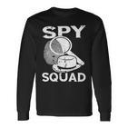 Detektiv Spy Squad Spy Kostüm Investigate Espionage Agent Langarmshirts