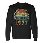 Dezember 1977 Lustige Geschenke 45 Geburtstag Mann Frau Langarmshirts