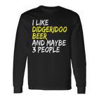 Didgeridoo Spruch Australien I Like Beer  Didgeridoo Langarmshirts