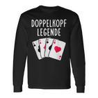 Doppelkopf Legende Spielkarten Langarmshirts