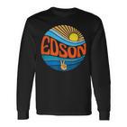 Edson Hemd Vintage Sunset Edson Groovy Tie Dye Langarmshirts