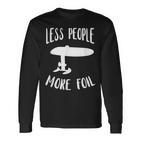 Efoil Less People More Elektrisches Hydrofoil-Surfbrett Langarmshirts