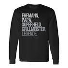 Ehemann Papa Grillmeister Langarmshirts