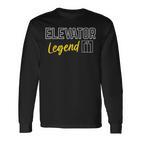 Elevator Legend Aufzug Techniker Langarmshirts