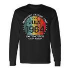 Fantastisch Seit Juli 1964 Männer Frauen Geburtstag Langarmshirts