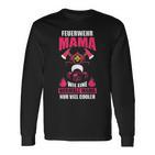 Feuerwehrfrau Mama Feuerwehr Mutter Muttertag Langarmshirts