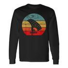 Folie Vintage Retro Foiler Elektrisches Hydrofoil Surfboard Langarmshirts