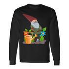 Gartenzwerg Gartenarbeit Landschaftsgärtner Pflanzen Garten Langarmshirts