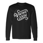 Geburtstag Vintage 2004 Langarmshirts