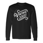 Geburtstag Vintage 2007 Langarmshirts