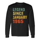 Geschenke Zum 57 Geburtstag Legende Seit Januar 1965 Langarmshirts