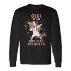 Gigi Of The Birthday Princess Lustiges Einhorn Dab-Geschenk Langarmshirts