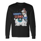 Grampy Lama Passender Familien-Weihnachts-Pyjama Geschenke Langarmshirts