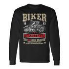 Herren 60 Geburtstag Mann Biker Geschenk Witzig Motorrad 1963 Langarmshirts