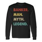 Herren Banker Mann Mythos Legende Langarmshirts