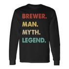 Herren Bierbrauer Mann Mythos Legende Langarmshirts