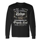 Herren Langarmshirts 31. Geburtstag 1992, Vintage Mann Mythos Legende