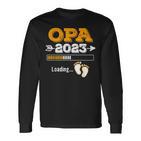 Herren Opa 2023 Loading Langarmshirts, Werdender Opa Nachwuchs Lustig