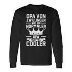 Herren Opa Zwillinge Großvater Langarmshirts