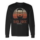 Herren Retro Hipster Papa Geschenk Zum Männertag Vater Witze Langarmshirts