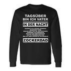 Herren Zockerdad Pc Spiele Gaming Zocken Konsole Langarmshirts