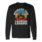 Husband Dad Camping Legend Langarmshirts