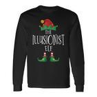 Illusionist Elf Familie Passender Pyjama Weihnachten Langarmshirts