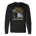 Inspirierendes Schwarzes Langarmshirts mit Grafikdesign und Motivationsspruch