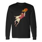 Jesus Spielt Basketball Langarmshirts