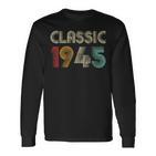 Klassisch 1945 Vintage 78 Geburtstag Geschenk Classic Langarmshirts