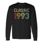 Klassisch 1993 Vintage 30 Geburtstag Geschenk Classic Langarmshirts