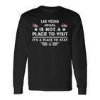 Las Vegas Nevada Ort Zum Besuchen Bleiben Usa City Langarmshirts