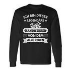 Legende Handwerker Langarmshirts, Lustiger Spruch für Herren