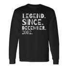 Legende Seit Dezember 2002 Geburtsmonat Herren Damen Langarmshirts