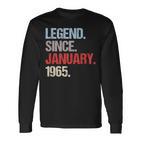 Legende Seit Januar 1965 Jahrgang Geburtstag Langarmshirts