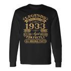 Legenden 1933 Jahrgang Langarmshirts, 90. Geburtstag Mann V2