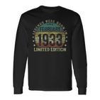 Legenden Feb 1933 Geburtstag Langarmshirts, 90 Jahre Retro Langarmshirts